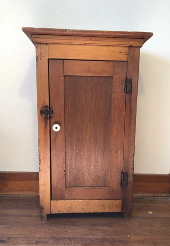 Vintage Chateaucore / Country Jelly Pine Wall Cabinet Hanging Cupboard 26 1/2"