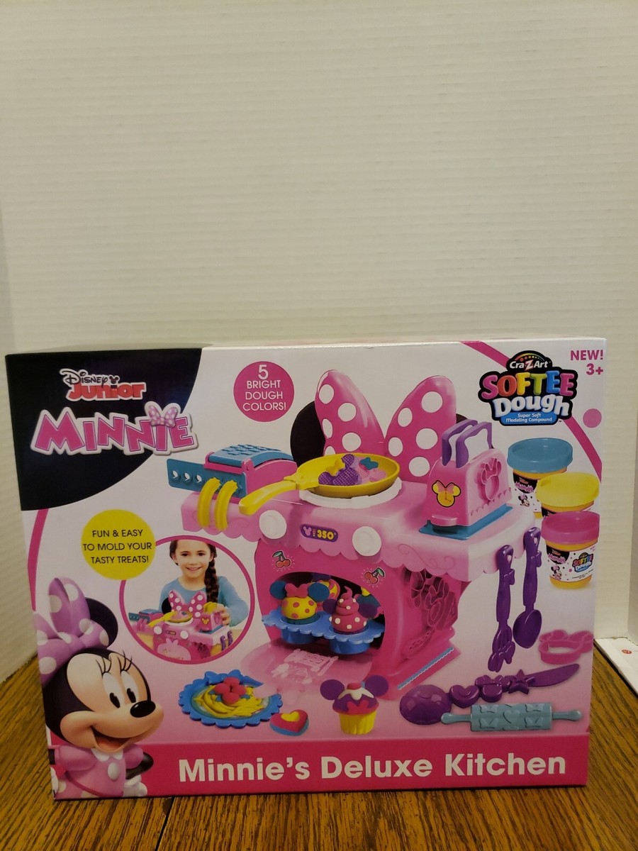 Cra-Z-Art Disney Minnie Mouse Softee Dough Mold N Play Kitchen Age 3+ NEW  in Box
