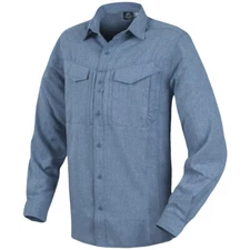 Helikon-Tex Defender Mk2 Long Sleeve Gentleman Shirt Tactical Mens Melange Blue