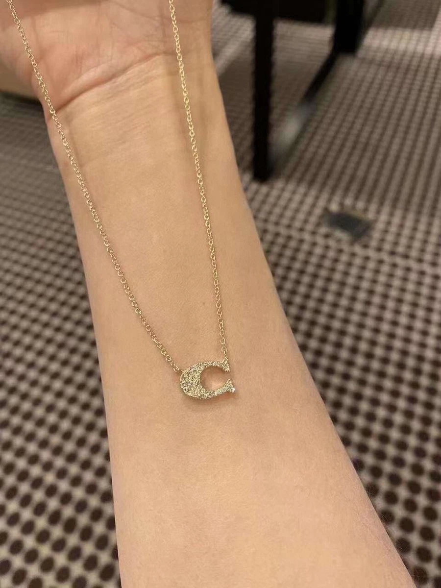 Signature outlet necklace gold