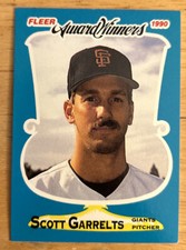 1990 Fleer Award Winners Scott Garrelts Card #14 Giants Pitcher Mid-Grade EXMT