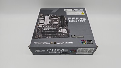 Asus Prime B650M A AX II WiFi AMD AM5 DDR5 mATX Gaming Motherboard ASUS B650M-A