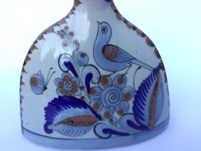 Ken Edwards El Palomar Mexican Tonala Pottery Pillow Shoulder Vase
