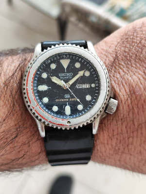 Seiko 5H26-7A19 Pepsi Scuba Divers Quartz Watch - Diver 200m