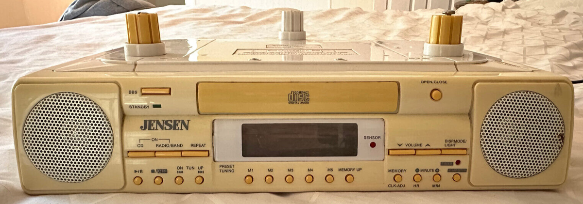 VINTAGE JENSEN UNDER CABINET STEREO CD PLAYER DIGITAL CLOCK