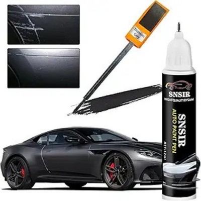 Gray Touch Up Paint for Cars, Automotive Scratch Repair Two-In-One Pen, Premium