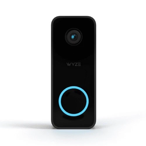 Wyze Wired IP65 Weather Resistant Video Doorbell, Black