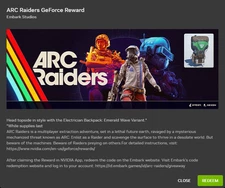 ARC Raiders GeForce Reward – Electrician Backpack Emerald Wave Variant – Instant
