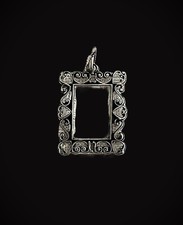 Vintage 925 Sterling Silver Picture Frame Charm