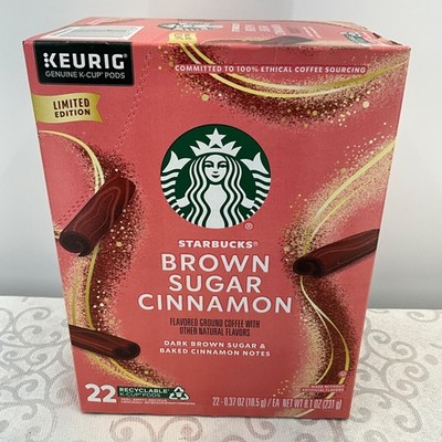 Starbucks Brown Sugar Cinnamon Keurig K-Cup Pods Limited Edition 22 Ct