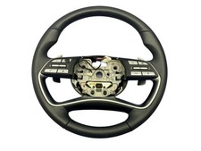 2023 HYUNDAI PALISADE FRONT LEFT STEERING WHEEL W/HEAT & CONTROLS |BLACK LEATHER