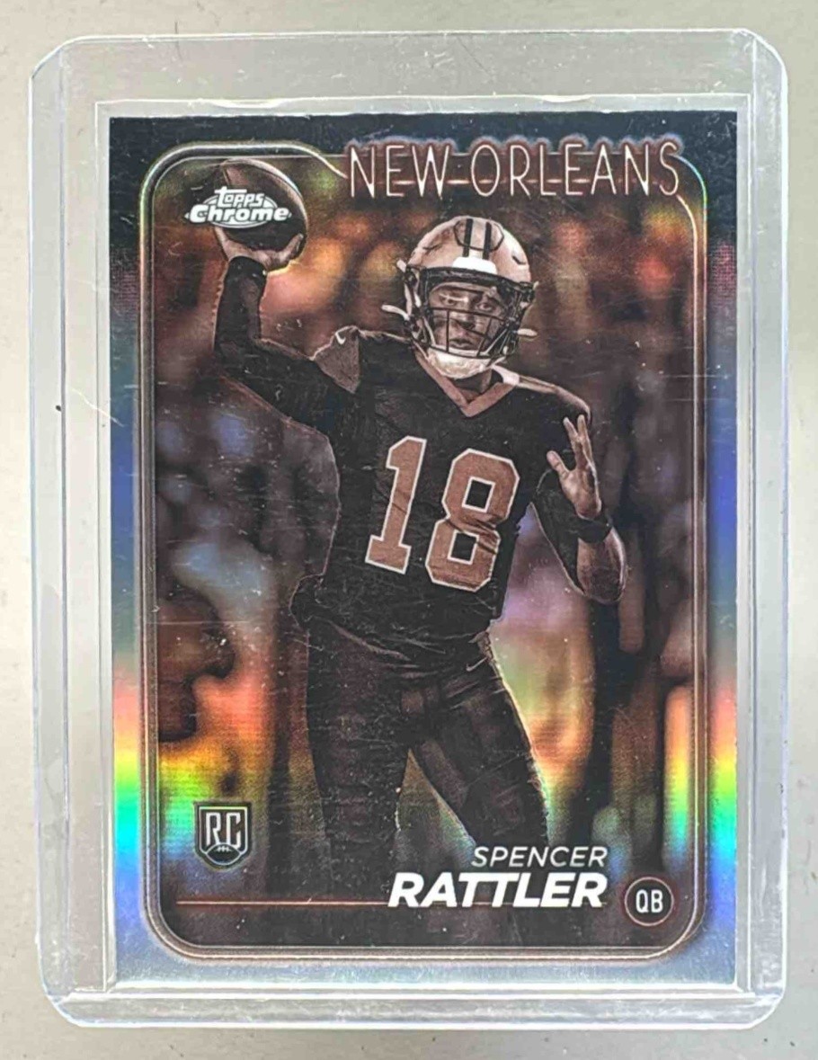 Spencer Rattler 2024 Topps Chrome #213 Sepia Refractor Rookie RC