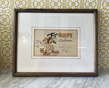 Framed Vintage Disney Picture of Goofy the Golfer