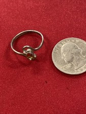 Sterling Silver 925 Citrine Ring Size 8