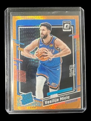 Vasilije Micic 2023-24 Panini Donruss Optic Rated Rookie HYPER ORANGE /99 RC 208