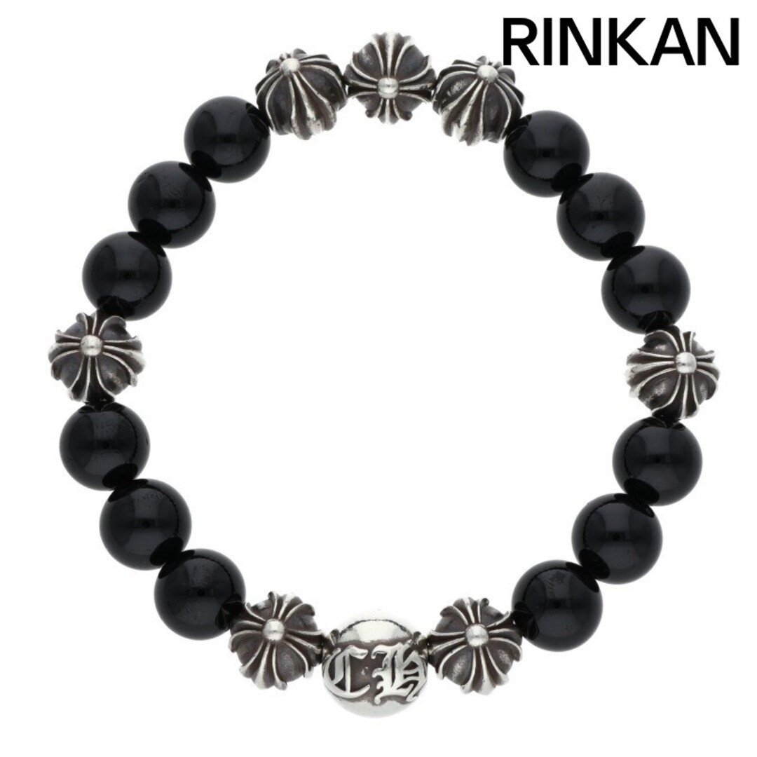 Chrome Hearts 10mm BEAD Bracelet BEAD8 Black Tourmaline Men Used 645f015f4324f6a