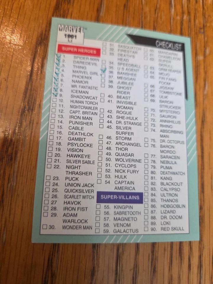 Tarjetas coleccionables Marvel Universe Series 2 Impel 1991, #1-162 casi nuevas - faltan 11 Foto 4 de 4