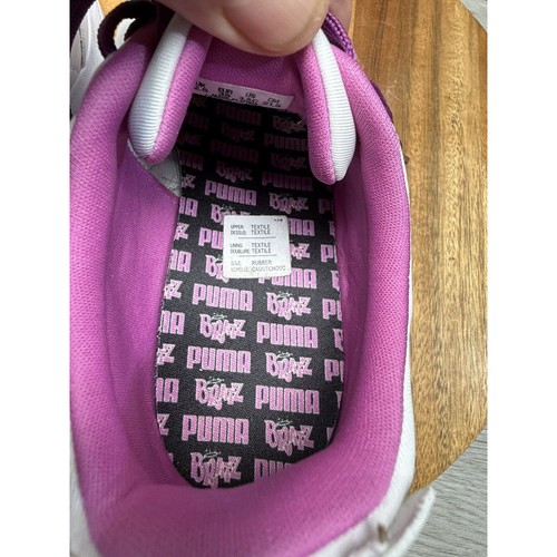 Youth 3.5C Puma Bratz Kinder Schuhe Weiß Rosa Größe - Bild 8 von 9