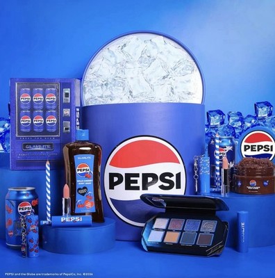 Glamlite x Pepsi Makeup Set PR Box - Body Wash, Body Scrub, Lip Kits, Palette