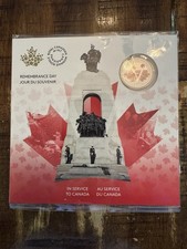 2020 CANADIAN 99.99%  $5 SILVER COIN. REMEMBRANCE DAY.