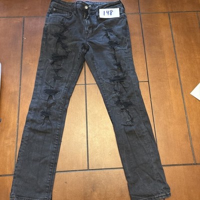 Aeropostale Aero Slim Straight Jeans Distressed black  Men's 29/30 