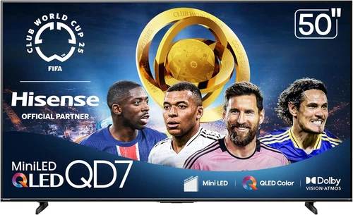 Hisense 50" Class QD7 Series Mini-Led 4K UHD Smart Fire TV 50QD7QF, 2025 Model