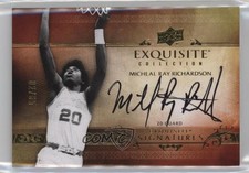 2013 Exquisite Collection Signatures 2/65 Micheal Ray Richardson #ES-MR Auto 0c2
