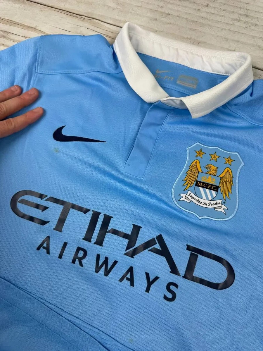 Nike Manchester City 2015 2016 Kun Aguero #10 Home Jersey Shirt