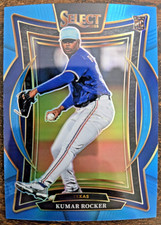 2025 Panini Select Kumar Rocker Light Blue Prizm /199 #61 Rookie Card Rangers RC