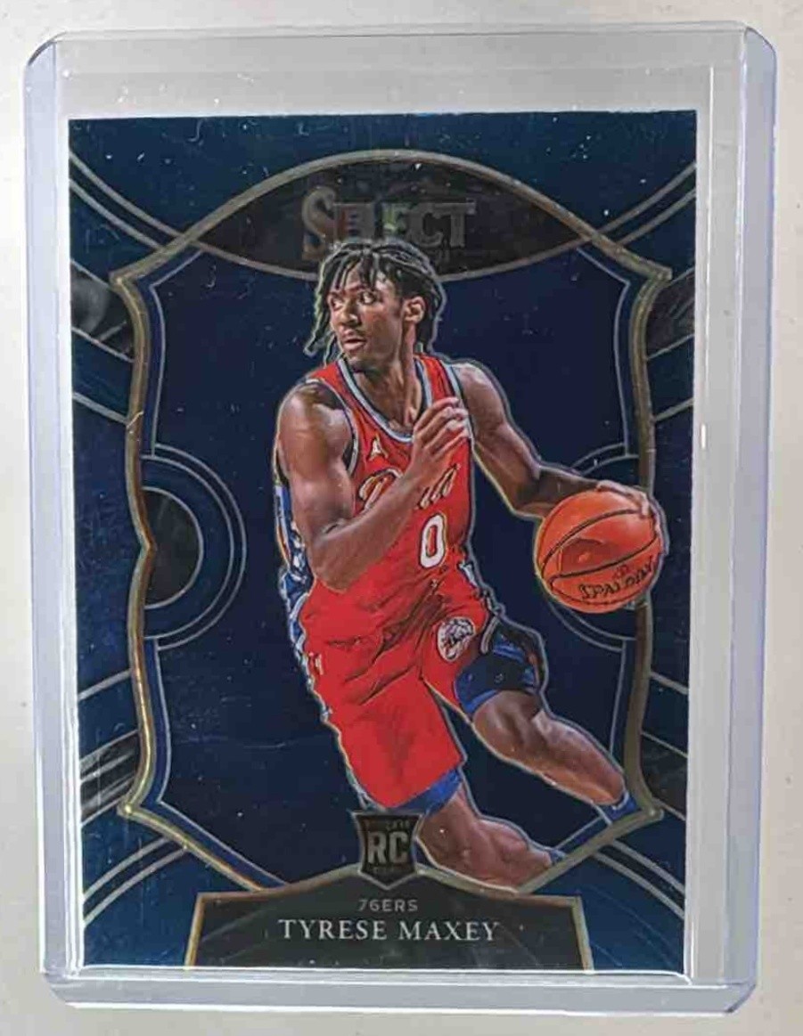 Tyrese Maxey 2020 Panini Select #81 Blue Rookie RC Concourse