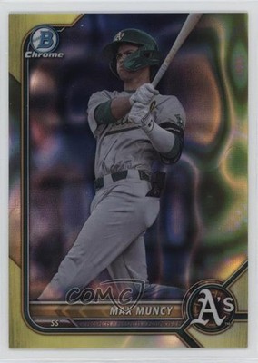 2022 Bowman Draft Chrome Yellow Lava Refractor 33/75 Max Muncy #BDC-69 16zo