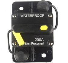 200 Amp Circuit Breaker DC 12V -48V Waterproof 30A-300A Manual Reset Fuse Invert
