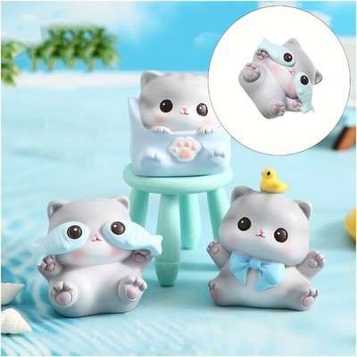 Adorable Cats Figurine,Cute Resin Cats Statues,Shelf Decorations Accent Gift