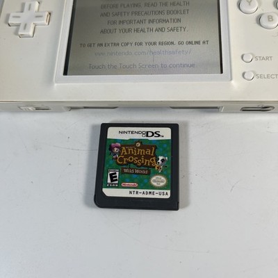 Nintendo DS Lite White Handheld System w/ animal crossing wild