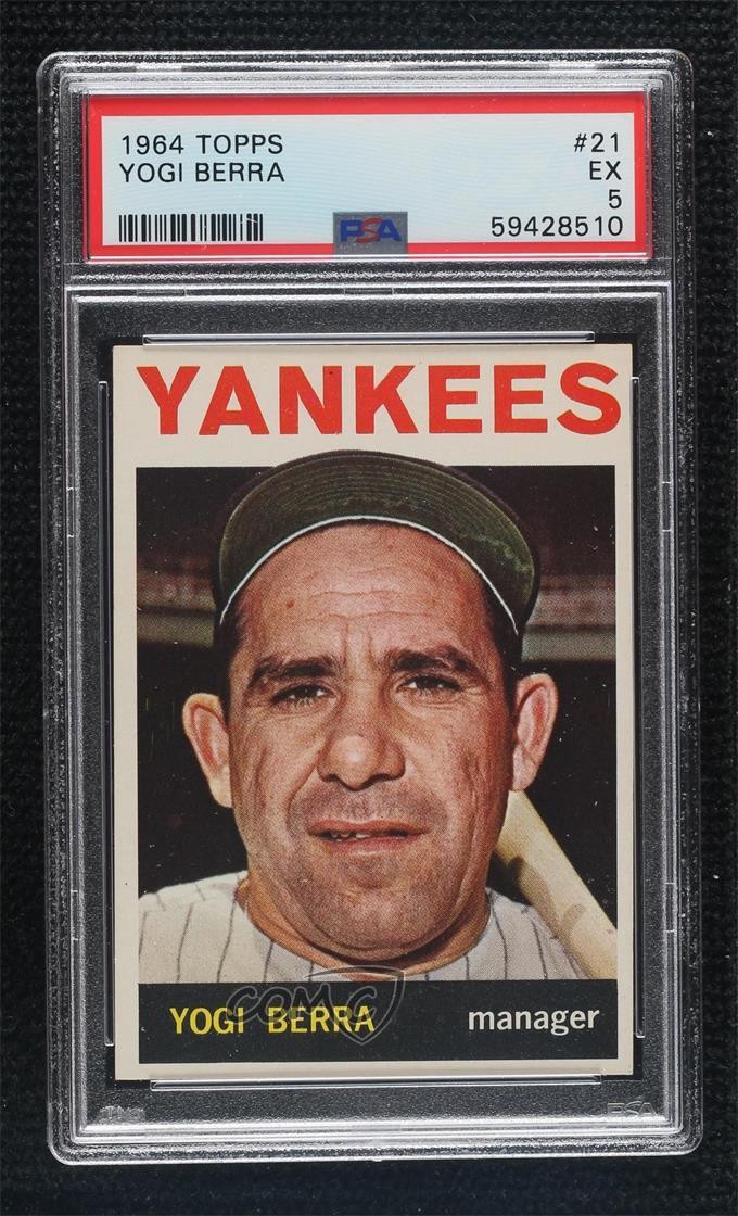 1964 Topps Yogi Berra #21 PSA 5 HOF fk4