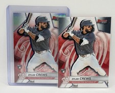 DYLAN CREWS ROOKIE REFRACTOR + BASE NATIONALS 2025 BOWMAN BEST (RC) -2 Card lot