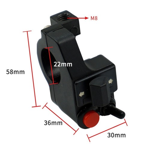 Motorcycle Handlebar Switch 22mm 78 Button Mount Compatible with Bikes - Afbeelding 8 van 8