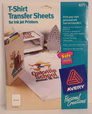 Avery 6271 T-shirt Transfers for Inkjet Printer Iron On 14 SHEETS