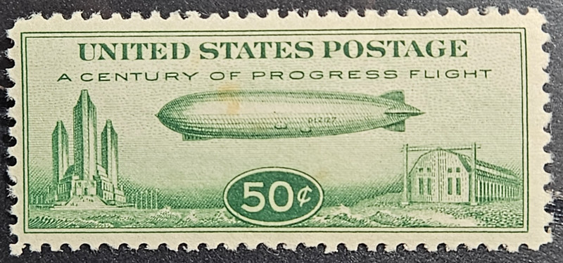US Stamp  C18, 50c Baby Zepplin, MNH VF CV$75.00 (1145)