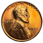 1955 S Lincoln Wheat Penny BU Brilliant Uncirculated Red Gem Cent – Rare US Coin