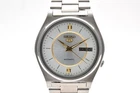 [NEAR MINT] SEIKO 7009-3170 Silver Day Date 5 Vintage Men Automatic Watch JAPAN