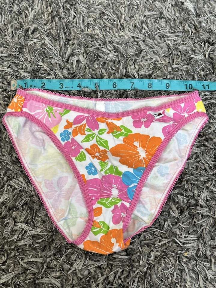 Bragas de bikini vintage Tommy Hilfiger para mujer pequeñas de algodón de encaje floral #429 Foto 2 de 4