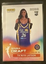 Panini 2026 Instant WNBA Draft Night Ta'Niya Latson RC /1633 DN-14 Sparks