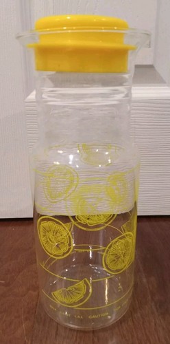 Vintage PYREX Glass Juice Pitcher w/Lid #7014 Lemonade 1.5 Qt - Picture 5 of 8