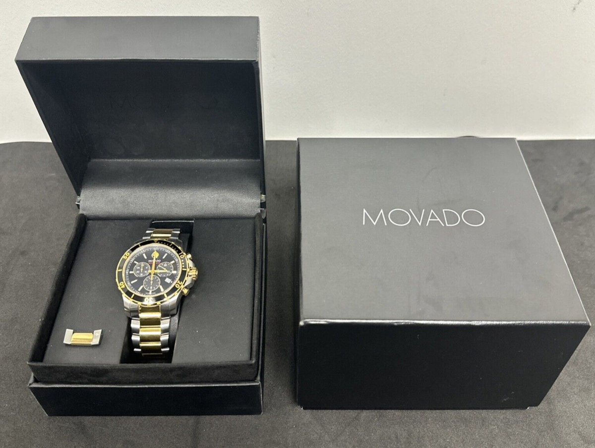 Movado Series 800 Men's Stainless Steel Swiss Made 2-Tone Watch