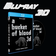 Blu-ray 3D, A Bucket of Blood, 1959, digital 3D + anaglyph 3D NEW