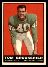 1961 Topps Football #102 Tom Brookshier VG/EX *d3