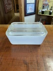 Vintage Pyrex 1 1/2 Pint Early American Pattern Refrigerator Dish With Lid