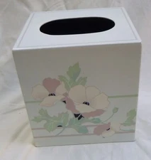 Andre Richard Facial Tissue holder Cube Cover White Vintage
