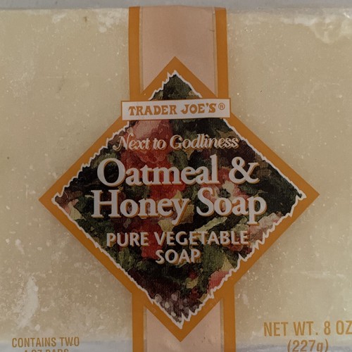 Trader Joes Bar Soap Oatmeal Honey & Tea Tree Oil Soaps 2 Each Lot Of 4 4oz Each - Picture 4 of 7